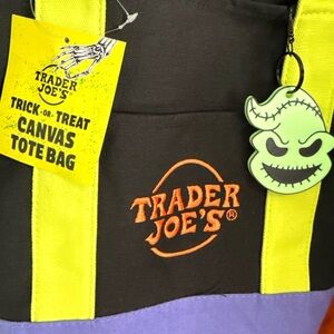 Trader Joe's Black and Purple Mini Bag